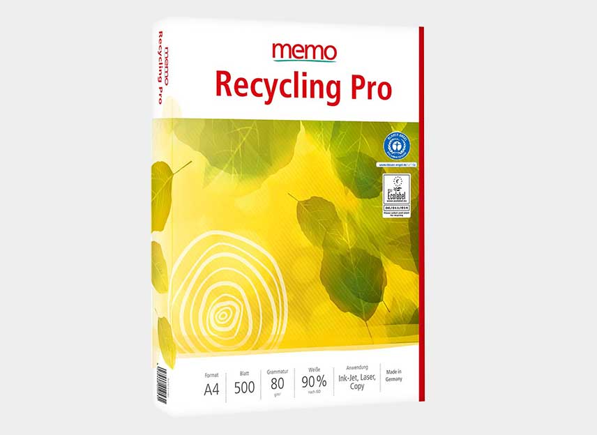 memo Multifunktionales Kopierpapier "Recycling Pro" 80 g/m², 500 Blatt