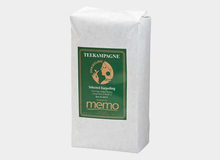 memo/Teekampagne Schwarzer Bio-Tee Darjeeling Selected Tea