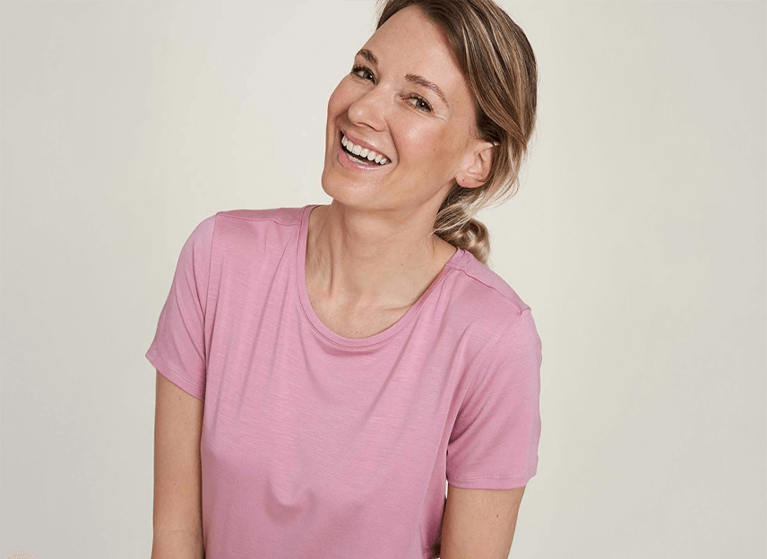 tranquillo Damen-T-Shirt mit Rundhalsausschnitt aus Tencel