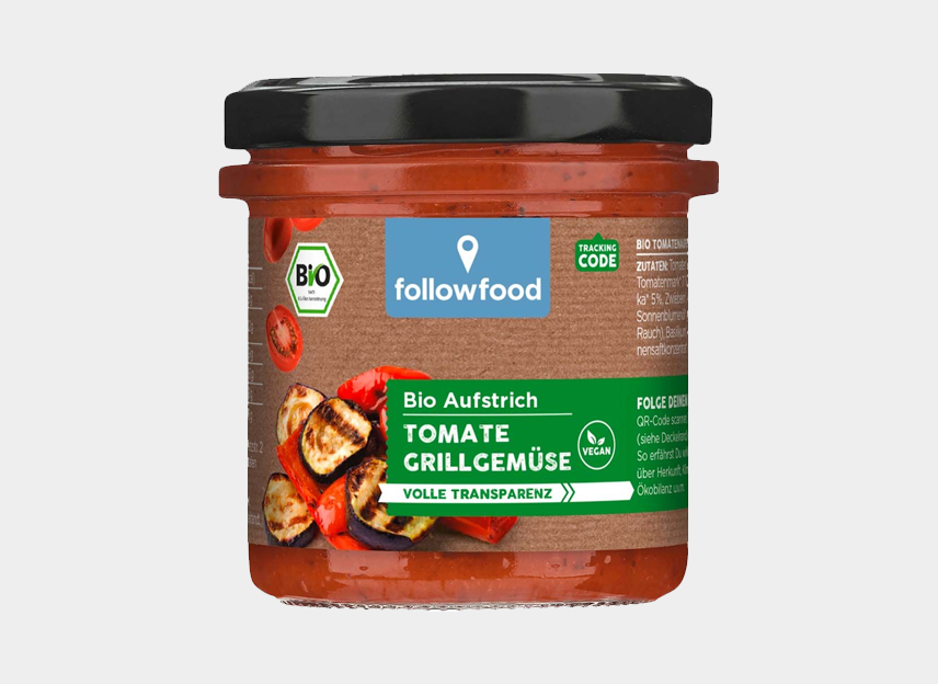 followfood Bio-Aufstrich Tomate & Grillgemüse